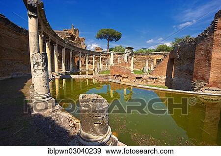 "The Maritime Theatre, Teatro Marittimo, Hadrian? ÇÖs Villa, Villa Adriana, UNESCO World Heritage Site, Tivoli, Lazio, Italy, Europe" View Large Photo Image Stock Photo - "The Maritime Theatre, Teatro Marittimo, Hadrian? ÇÖs Villa, Villa Adriana, UNESCO World Heritage Site, Tivoli, Lazio, Italy, Europe". Fotosearch