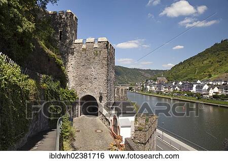 "The Martinstor city gate and view on Cond quarter, Cochem, Moselle, Rhineland-Palatinate, Germany, Europe, PublicGround, Europe" View Large Photo Image Stock Photograph - "The Martinstor city gate and view on Cond quarter, Cochem, Moselle, Rhineland-Palatinate, Germany, Europe, PublicGround, Europe". Fotosearch