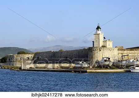 The medieval Aghia Mavra fortress, Lefkada, Lefkas, Greece, Europe View Large Photo Image Stock Photo - The medieval Aghia Mavra fortress, Lefkada, Lefkas, Greece, Europe. Fotosearch