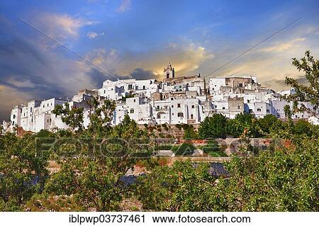 "The medieval fortified hill town of Ostuni, """"La Citta Bianca"""", """"the White Town"""", Ostuni, Apulia, Italy, Europe" View Large Photo Image Stock Image - "The medieval fortified hill town of Ostuni, """"La Citta Bianca"""", """"the White Town"""", Ostuni, Apulia, Italy, Europe". Fotosearch