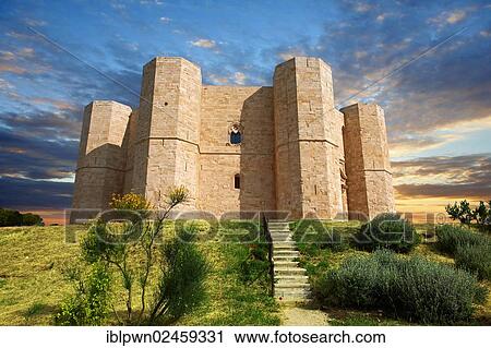 "The medieval octagonal castle Castel del Monte, built by Emperor Frederick II in the 1240s, near Andria, Apulia, Italy, Europe" View Large Photo Image Stock Image - "The medieval octagonal castle Castel del Monte, built by Emperor Frederick II in the 1240s, near Andria, Apulia, Italy, Europe". Fotosearch