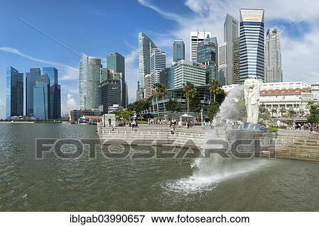 "The Merlion, Singapore, Asia" View Large Photo Image Stock Photo - "The Merlion, Singapore, Asia". Fotosearch
