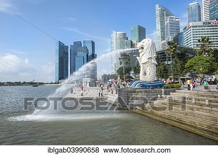 "The Merlion, Singapore, Asia" View Large Photo Image Stock Photo - "The Merlion, Singapore, Asia". Fotosearch