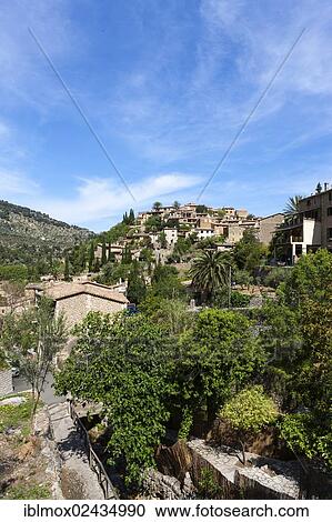 "The mountain village of Deia, Serra de Tramuntana, Northwest Coast, Mallorca, Majorca, Balearic Islands, Spain, Europe" View Large Photo Image Stock Image - "The mountain village of Deia, Serra de Tramuntana, Northwest Coast, Mallorca, Majorca, Balearic Islands, Spain, Europe". Fotosearch