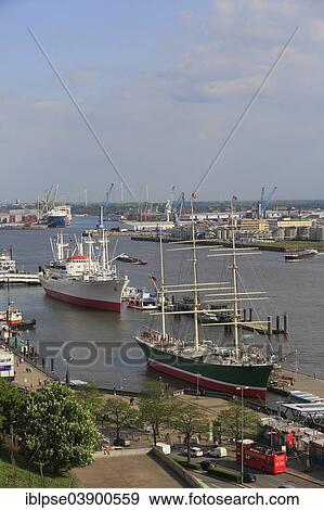 "The museum ships Rickmers Rickmers and Cap San Diego on the Elbe River, Hamburg, Germany, Europe" View Large Photo Image Stock Photo - "The museum ships Rickmers Rickmers and Cap San Diego on the Elbe River, Hamburg, Germany, Europe". Fotosearch