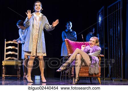 Picture - "The musical Chicago with Annette Krossa as Roxie Hart and Natascha-Cecillia Hill as Velma Kelly live at the Le Theatre theatre in Kriens, Luzern, Switzerland, Europe". Fotosearch