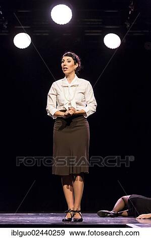 Stock Photo - "The musical Chicago with Irene Straub as Mary Sunshine live at the Le Theatre theatre in Kriens, Luzern, Switzerland, Europe". Fotosearch