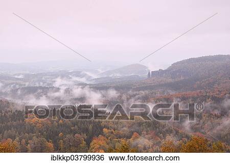 "The Nasser Grund in fog in autumn, in the Elbe Sandstone Mountains, Saxon Switzerland, Bad Schandau, Saxony, Germany, Europe" View Large Photo Image Stock Photograph - "The Nasser Grund in fog in autumn, in the Elbe Sandstone Mountains, Saxon Switzerland, Bad Schandau, Saxony, Germany, Europe". Fotosearch