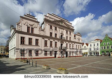 "The neo-classical Town Hall of Guestrow, built in 1890, with the market square, Gustrow, Mecklenburg-Western Pomerania, Germany, Europe" View Large Photo Image Stock Photography - "The neo-classical Town Hall of Guestrow, built in 1890, with the market square, Gustrow, Mecklenburg-Western Pomerania, Germany, Europe". Fotosearch