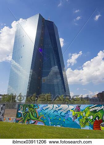 "The new building of the European Central Bank, ECB, Ostend, Frankfurt am Main, Hesse, Germany, Europe" View Large Photo Image Stock Photograph - "The new building of the European Central Bank, ECB, Ostend, Frankfurt am Main, Hesse, Germany, Europe". Fotosearch