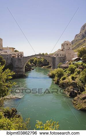 "The new Old Bridge over the Neretva River, historic centre, Mostar, Bosnia and Herzegovina, Europe" View Large Photo Image Stock Photograph - "The new Old Bridge over the Neretva River, historic centre, Mostar, Bosnia and Herzegovina, Europe". Fotosearch