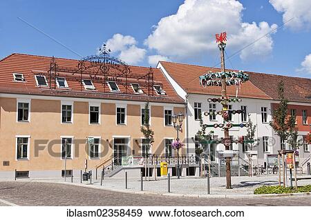 "The new town hall of Teltow with maypole, Teltow, Brandenburg, Germany, Europe" View Large Photo Image Stock Photo - "The new town hall of Teltow with maypole, Teltow, Brandenburg, Germany, Europe". Fotosearch