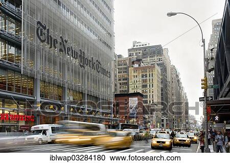 Stock Image - "The New York Times Tower, 8th Avenue, Manhattan, New York City, New York, United States, North America". Fotosearch