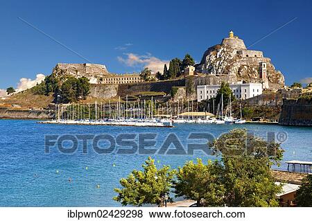 "The old citadel, Corfu City, Corfu Island, Greece, Europe" View Large Photo Image Stock Photo - "The old citadel, Corfu City, Corfu Island, Greece, Europe". Fotosearch