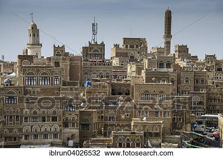 "The old city of Sana'a, UNESCO World Heritage Site, Sana'a, Yemen, Asia" View Large Photo Image Stock Image - "The old city of Sana'a, UNESCO World Heritage Site, Sana'a, Yemen, Asia". Fotosearch