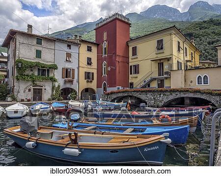 "The old harbour of Malcesine, Lake Garda, Malcesine, Verona province, Veneto, Italy, Europe" View Large Photo Image Stock Image - "The old harbour of Malcesine, Lake Garda, Malcesine, Verona province, Veneto, Italy, Europe". Fotosearch