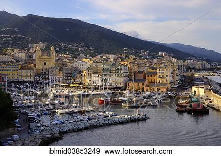 "The old port with marina and Saint Jean-Baptiste Church, Port de Plaisance or Vieux Port, historic center, Bastia, Haute-Corse, Corsica, France, Europe" View Large Photo Image Stock Photo - "The old port with marina and Saint Jean-Baptiste Church, Port de Plaisance or Vieux Port, historic center, Bastia, Haute-Corse, Corsica, France, Europe". Fotosearch