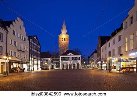 "The old town hall and St. Agatha Church at twilight, Dorsten, Ruhr area, North Rhine-Westphalia, Germany, Europe" View Large Photo Image Stock Image - "The old town hall and St. Agatha Church at twilight, Dorsten, Ruhr area, North Rhine-Westphalia, Germany, Europe". Fotosearch