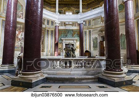 "The oldest baptistery of Christianity, ancient columns of Egyptian porphyry, Patriarchal Basilica of St. John Lateran, Lateran, Vatican, Rome, Lazio, Italy, Europe" View Large Photo Image Stock Image - "The oldest baptistery of Christianity, ancient columns of Egyptian porphyry, Patriarchal Basilica of St. John Lateran, Lateran, Vatican, Rome, Lazio, Italy, Europe". Fotosearch