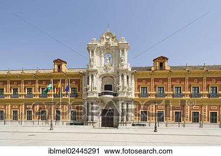 "The Palace of San Telmo, Palacio de San Telmo, the seat of the presidency of the Andalusian Autonomous Government, Seville, Sevilla, Andalusia, Spain, Europe" View Large Photo Image Stock Image - "The Palace of San Telmo, Palacio de San Telmo, the seat of the presidency of the Andalusian Autonomous Government, Seville, Sevilla, Andalusia, Spain, Europe". Fotosearch