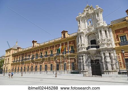 "The Palace of San Telmo, Palacio de San Telmo, the seat of the presidency of the Andalusian Autonomous Government, Seville, Sevilla, Andalusia, Spain, Europe" View Large Photo Image Stock Photo - "The Palace of San Telmo, Palacio de San Telmo, the seat of the presidency of the Andalusian Autonomous Government, Seville, Sevilla, Andalusia, Spain, Europe". Fotosearch