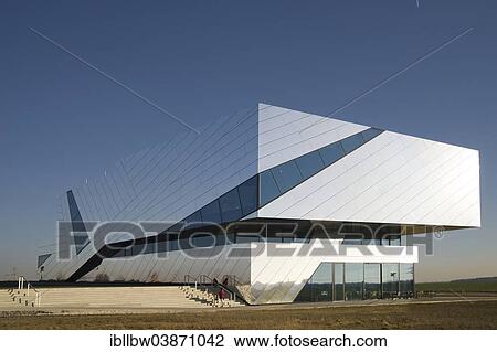 Stock Image - "The Palaon research and experience centre Schoninger Speere, Schoningen Spears, Schoningen, Lower Saxony, Germany, Europe". Fotosearch