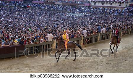 "The Palio di Siena horse race on Piazza del Campo, Siena, Tuscany, Italy, Europe" View Large Photo Image Stock Image - "The Palio di Siena horse race on Piazza del Campo, Siena, Tuscany, Italy, Europe". Fotosearch