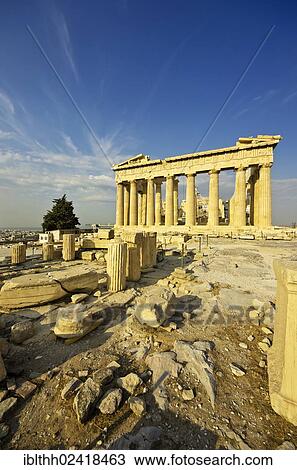 Stock Image - The Parthenon, Acropolis, Athens, Greece, Europe. Fotosearch