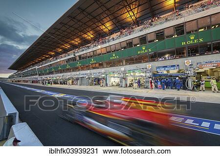 "The pit lane during the 24 hours race of Le Mans, Circuit de la Sarthe, Le Mans, France, Europe" View Large Photo Image Stock Image - "The pit lane during the 24 hours race of Le Mans, Circuit de la Sarthe, Le Mans, France, Europe". Fotosearch