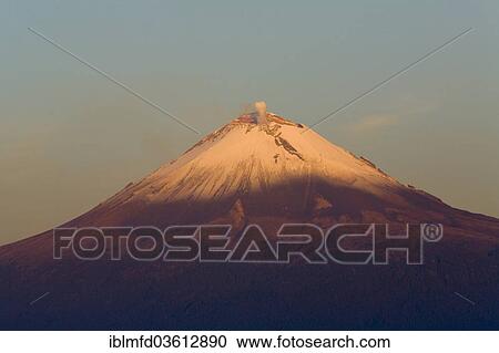 "The Popocatepetl volcano in early morning light, Puebla, Mexico, North America" View Large Photo Image Stock Image - "The Popocatepetl volcano in early morning light, Puebla, Mexico, North America". Fotosearch