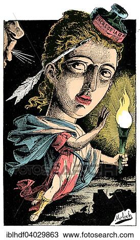 "The press, personified as Claire-Constance-Victoire Presse, political caricature, 1882, by Alphonse Hector Colomb pseudonym B. Moloch, a French caricaturist" View Large Photo Image Stock Image - "The press, personified as Claire-Constance-Victoire Presse, political caricature, 1882, by Alphonse Hector Colomb pseudonym B. Moloch, a French caricaturist". Fotosearch