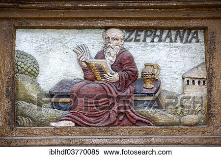 "The prophet Zephaniah, wood carving, Alte Lateinschule Alfeld building, Alfeld, Lower Saxony, Germany, Europe" View Large Photo Image Stock Photography - "The prophet Zephaniah, wood carving, Alte Lateinschule Alfeld building, Alfeld, Lower Saxony, Germany, Europe". Fotosearch