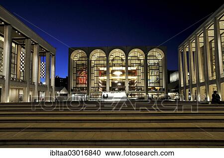 Stock Image - "The renovated Lincoln Center for the Performing Arts, Broadway, Manhattan, New York City, New York, United States, North America". Fotosearch