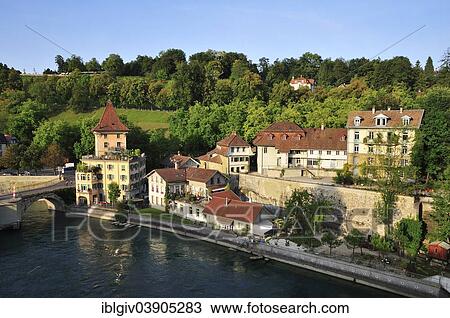 "The river Aare and Klosterlistutz street, Bern, Canton of Bern, Switzerland, Europe" View Large Photo Image Stock Image - "The river Aare and Klosterlistutz street, Bern, Canton of Bern, Switzerland, Europe". Fotosearch