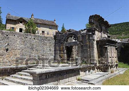 "The Roman mausoleum Lanuejols, Lozere, Languedoc, France, Europe" View Large Photo Image Stock Photo - "The Roman mausoleum Lanuejols, Lozere, Languedoc, France, Europe". Fotosearch