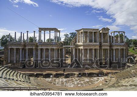 "The Roman Theatre, Merida, Extremadura, Spain, Europe" View Large Photo Image Stock Image - "The Roman Theatre, Merida, Extremadura, Spain, Europe". Fotosearch