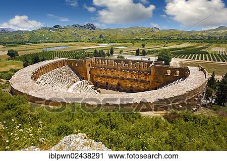 "The Roman Theatre of Aspendos, built in 155 AD, Turkey, Asia Minor, Asia" View Large Photo Image Stock Image - "The Roman Theatre of Aspendos, built in 155 AD, Turkey, Asia Minor, Asia". Fotosearch