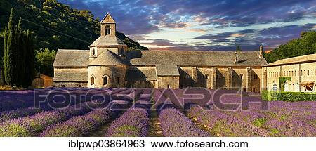 "The Romanesque Cistercian Abbey of Notre Dame of Senanque, 1148, set amongst flowering lavender fields, near Gordes, Provence, France, Europe" View Large Photo Image Stock Image - "The Romanesque Cistercian Abbey of Notre Dame of Senanque, 1148, set amongst flowering lavender fields, near Gordes, Provence, France, Europe". Fotosearch