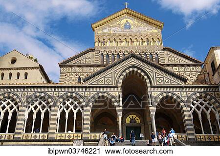 "The Romanesque front of the Amalfi Cathedral, Amalfi, Campania, Italy, Europe" View Large Photo Image Stock Image - "The Romanesque front of the Amalfi Cathedral, Amalfi, Campania, Italy, Europe". Fotosearch