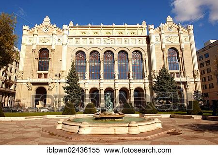 Stock Photography - "The Romantic style Vigado Concert Hall, Vigado, designed by Frigyes Feszl, Budapest, Hungary, Europe". Fotosearch