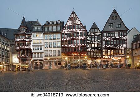 Stock Photo - "The Romerberg Square, Frankfurt am Main, Hessen, Germany, Europe". Fotosearch