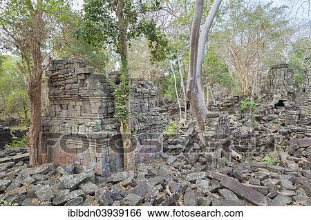Stock Photograph - "The ruins of Banteay Chhmar temple, Banteay Chhmar, Cambodia, Asia". Fotosearch