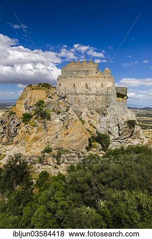 "The ruins of the fortress Castello di Acquafredda, from ​​1275, Siliqua, Sardinia, Italy, Europe" View Large Photo Image Stock Photo - "The ruins of the fortress Castello di Acquafredda, from ​​1275, Siliqua, Sardinia, Italy, Europe". Fotosearch