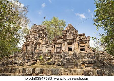 "The ruins of Wat Ek Phnom temple, near Battambang, Cambodia, Asia" View Large Photo Image Stock Image - "The ruins of Wat Ek Phnom temple, near Battambang, Cambodia, Asia". Fotosearch