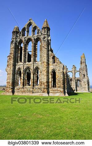 "The ruins of Whitby Abbey that inspired Bram Stoker to his masterpiece """"Dracula"""", Whitby, North Yorkshire, England, United Kingdom, Europe" View Large Photo Image Stock Photo - "The ruins of Whitby Abbey that inspired Bram Stoker to his masterpiece """"Dracula"""", Whitby, North Yorkshire, England, United Kingdom, Europe". Fotosearch