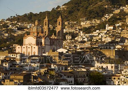 "The Santa Prisca Church in the morning light, Taxco, Guerrero, Mexico, North America" View Large Photo Image Stock Photo - "The Santa Prisca Church in the morning light, Taxco, Guerrero, Mexico, North America". Fotosearch