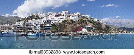 "The seaside village of Agia Galini, Crete, Greece, Europe" View Large Photo Image Stock Image - "The seaside village of Agia Galini, Crete, Greece, Europe". Fotosearch
