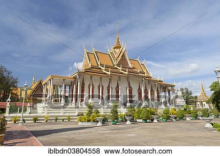 "The silver pagoda, Wat Preah Keo Morokot, Temple of the Emerald Buddha, part of the Royal Palace complex, Phnom Penh, Cambodia, Asia" View Large Photo Image Stock Photo - "The silver pagoda, Wat Preah Keo Morokot, Temple of the Emerald Buddha, part of the Royal Palace complex, Phnom Penh, Cambodia, Asia". Fotosearch