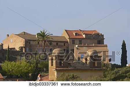 Stock Image - "The small village of Pigna, Pigna, Corsica, France, Europe". Fotosearch