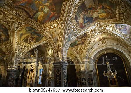 Stock Photo - "The Spanish Baroque style chapel roof of the Amalfi Cathedral, Amalfi, Campania, Italy, Europe". Fotosearch